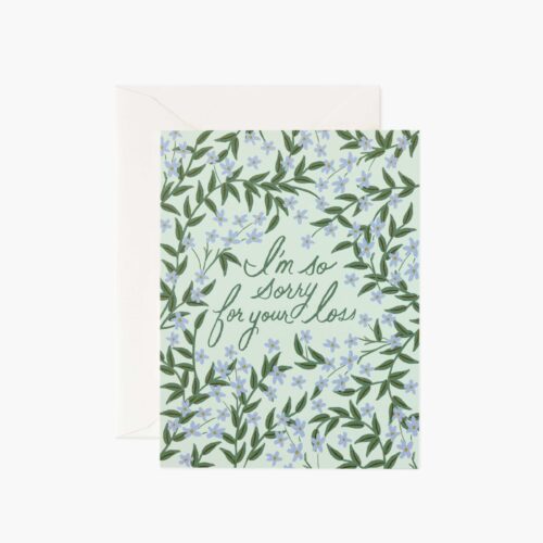Laurel Sympathy Card - Single Card
