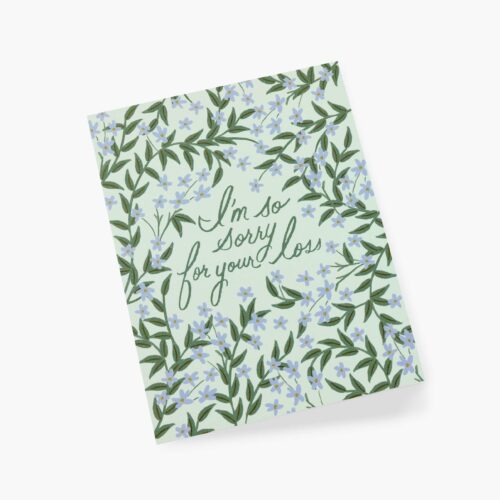 Alternative view of Laurel Sympathy Card - Single Card