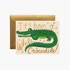 Been a While Crocodile Everyday Card - Single Card