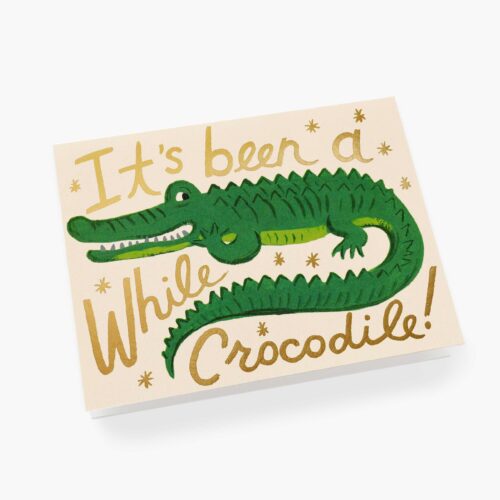 Alternative view of Been a While Crocodile Everyday Card - Single Card