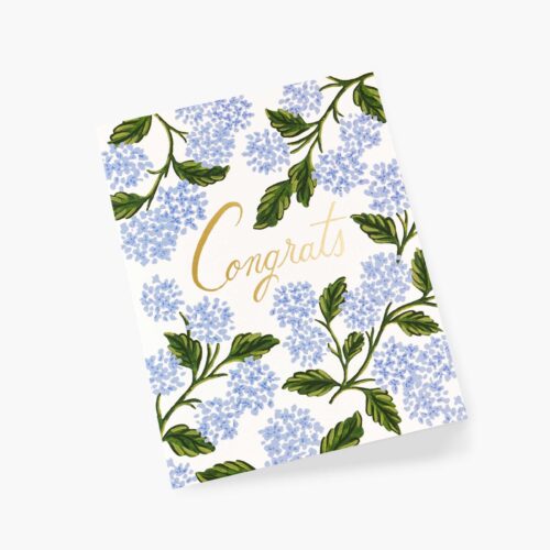 Alternative view of Hydrangea Congrats Card - Single Card
