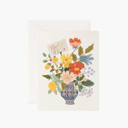 Thinking of You Bouquet Sympathy Card - Single Card