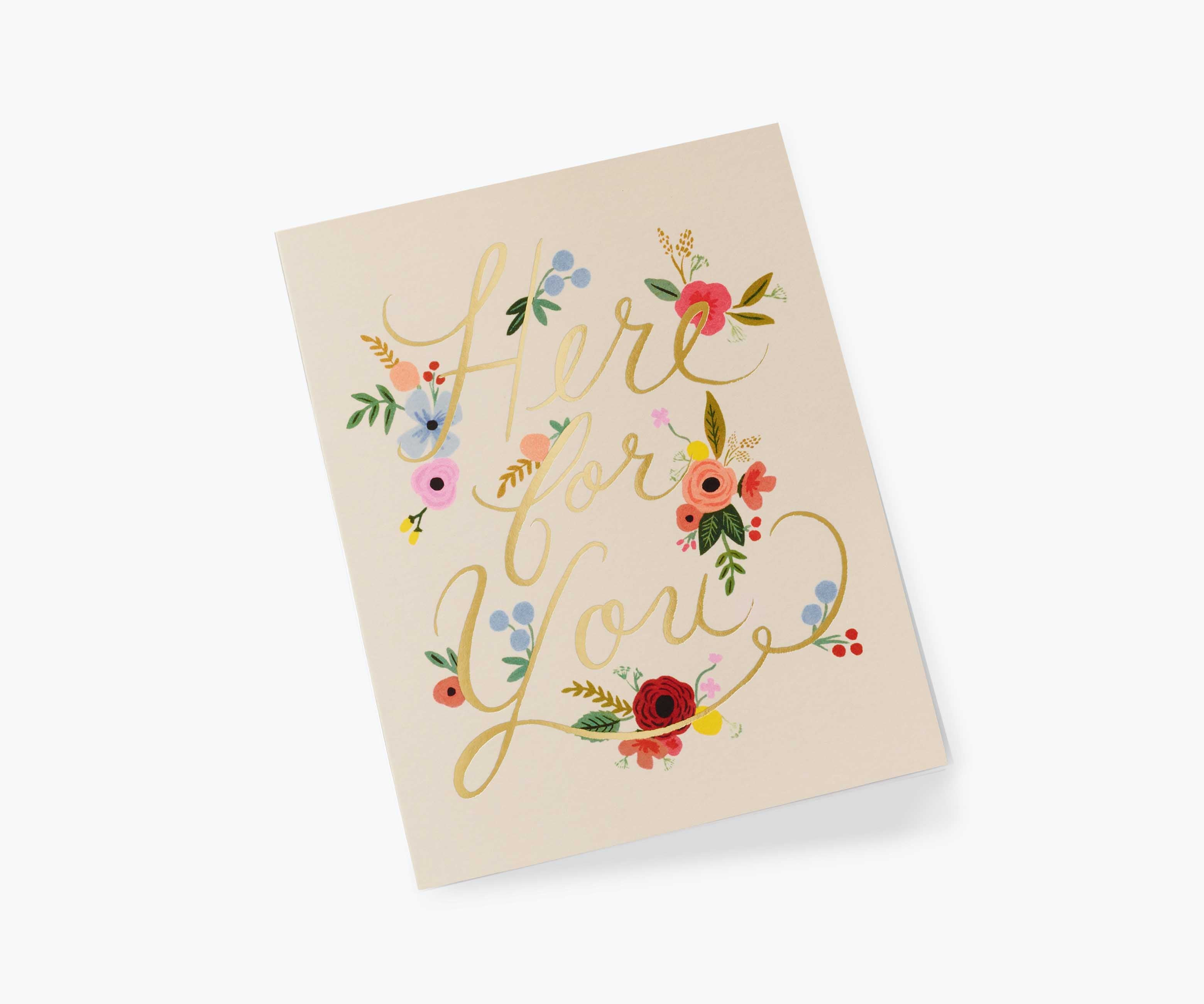 Floral Here for You Sympathy Card - Single Card - Image 2