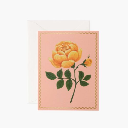 Yellow Rose Everyday Card - Single Card