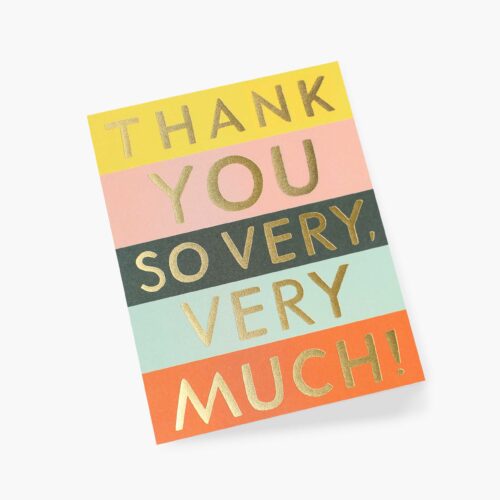Alternative view of Color Block Thank You Card - Single Card
