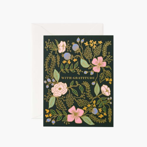 With Gratitude Thank You Card - Single Card