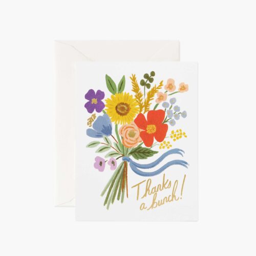 Thanks a Bunch Thank You Card - Single Card