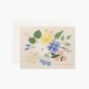 Garden Party Blue Thank You Card - Single Card