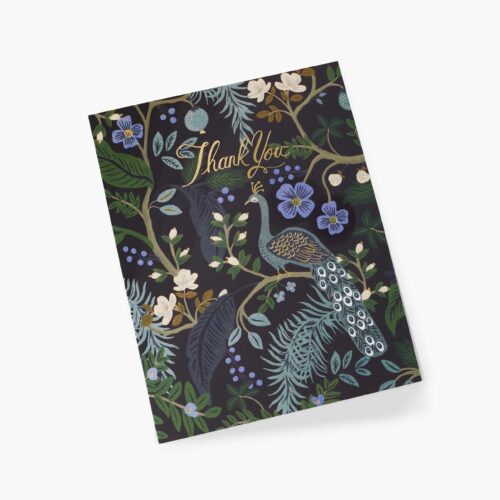 Alternative view of Peacock Thank You Card - Single Card