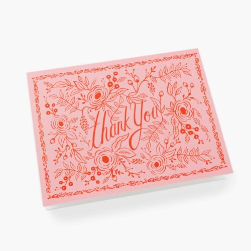 Alternative view of Rosé Thank You Card - Single Card