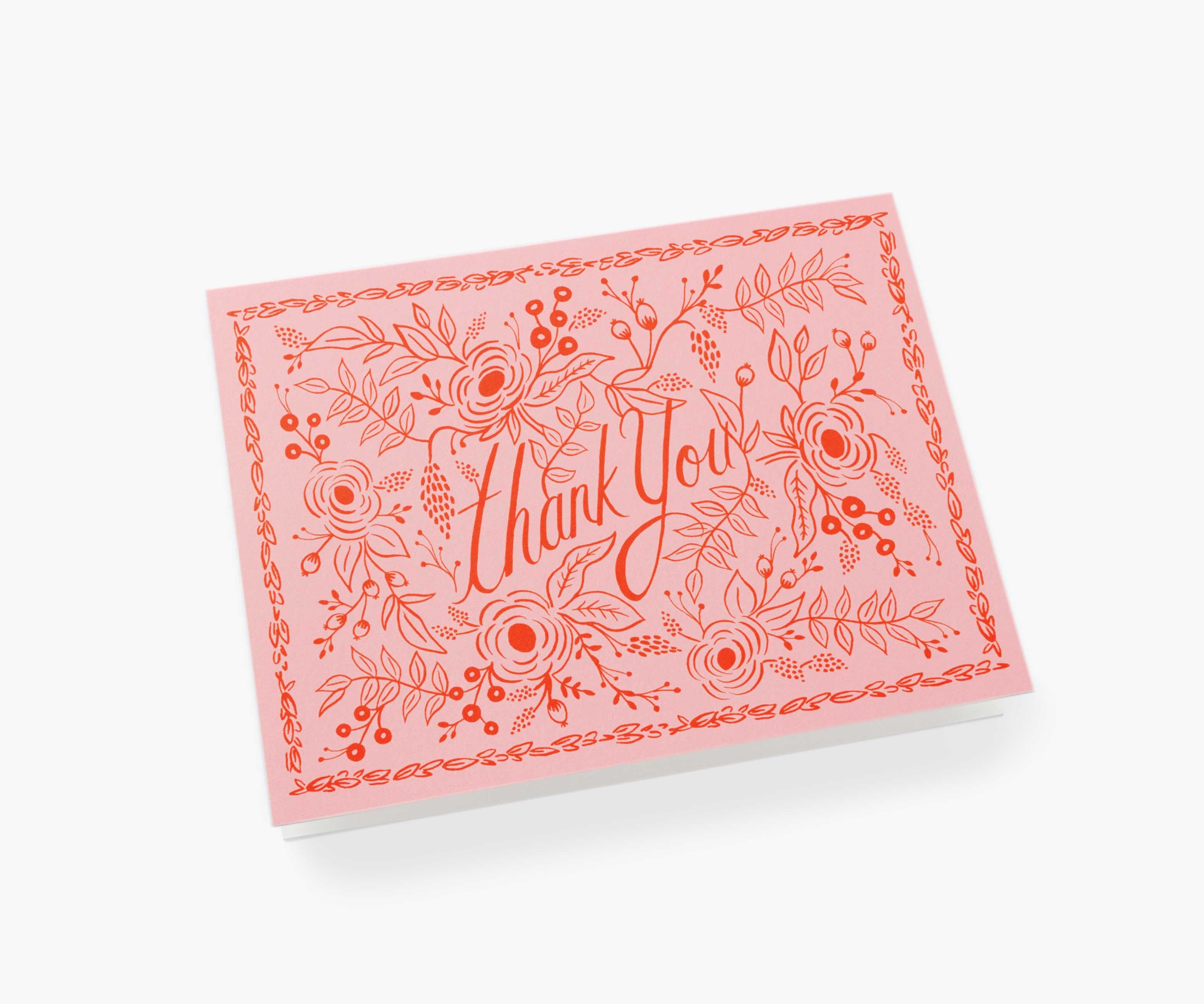 Rosé Thank You Card - Single Card - Image 2