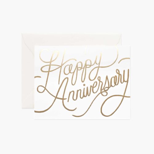 Happy Anniversary Card - Single Card