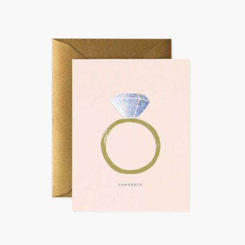 Congrats Engagement Wedding Card - Single Card