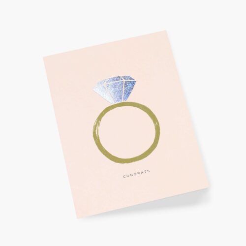 Alternative view of Congrats Engagement Wedding Card - Single Card