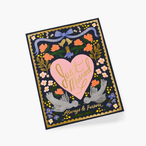 Alternative view of Love Birds Wedding Card - Single Card