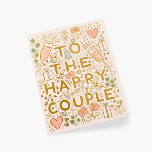 Alternative view of To the Happy Couple Wedding Card - Single Card