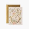Colette Wedding Card - Single Card