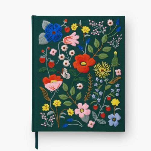 Embroidered Sketchbook - Strawberry Fields