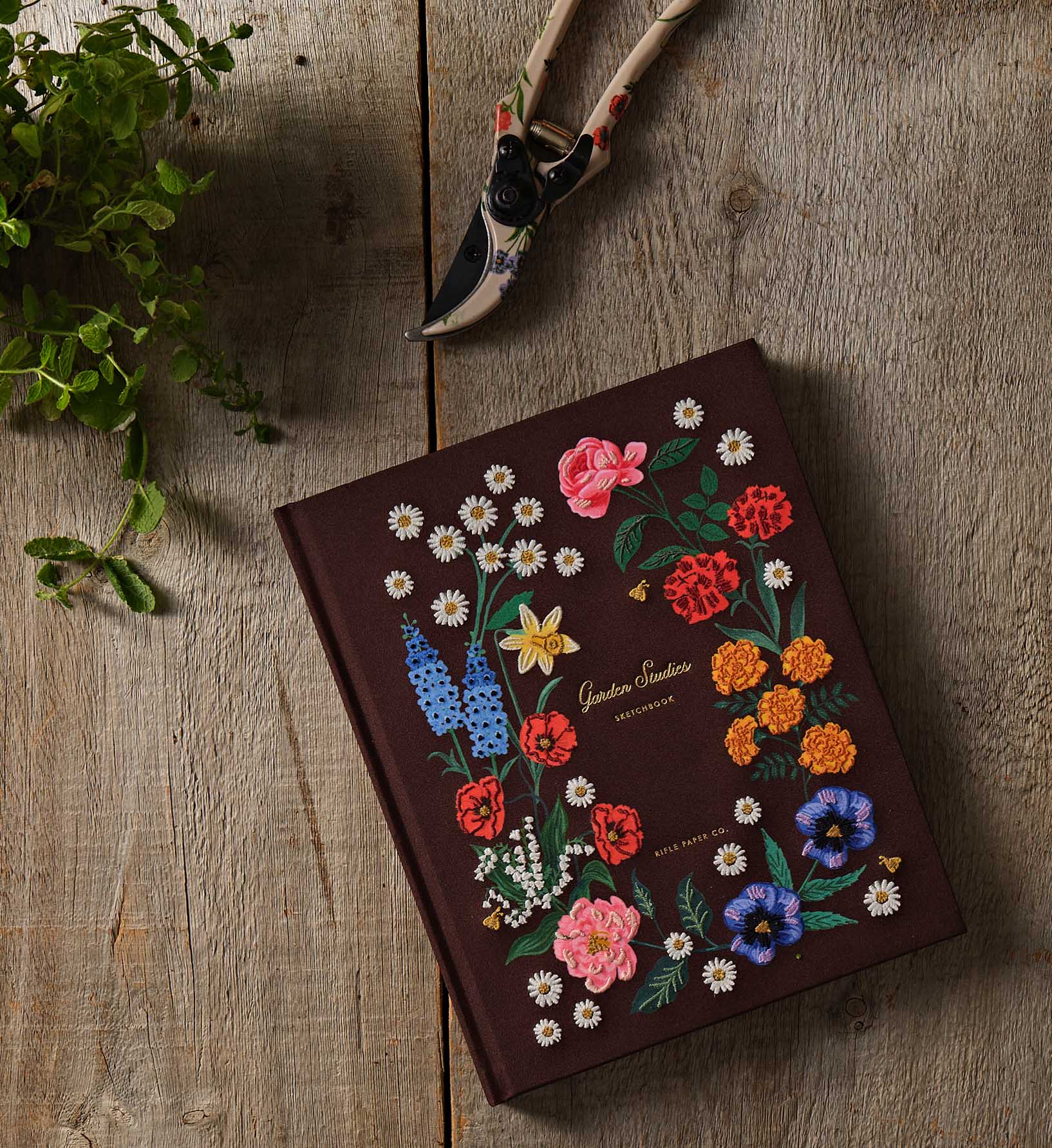 Embroidered Sketchbook - Garden Study - Image 2