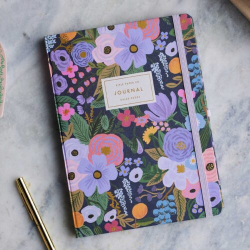 Alternative view of Journal with Pen - Garden Party Violet
