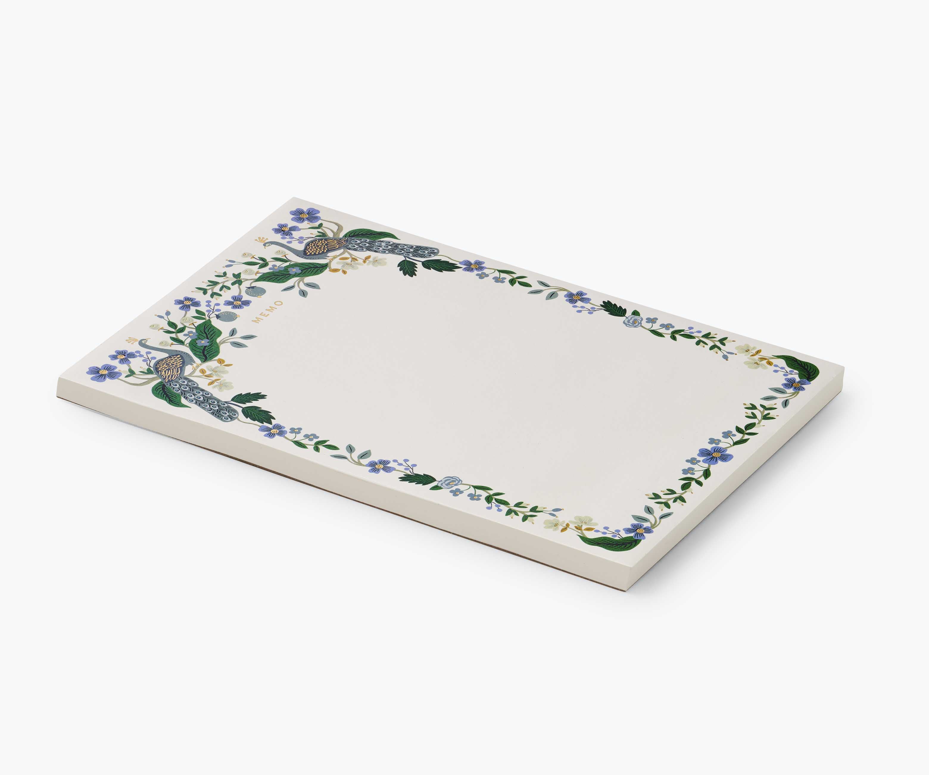 Large Memo Notepad - Peacock - Image 2