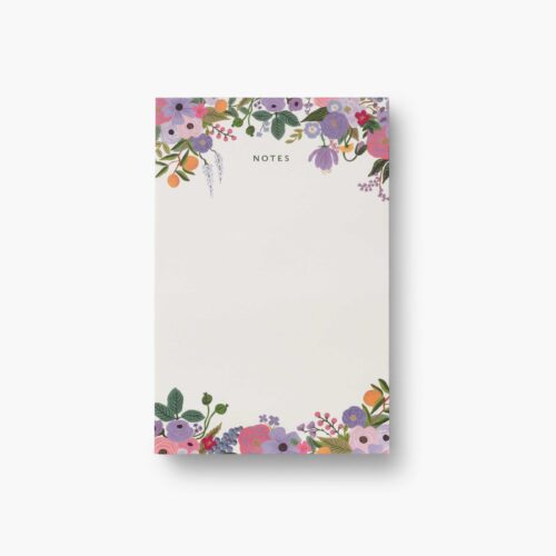 Blank Notepad - Garden Party Violet