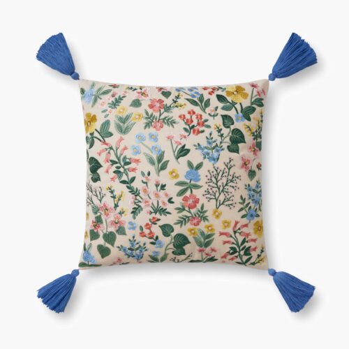 Mayfair Embroidered Pillow - Cream