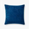 Colette Embroidered Pillow - Blue
