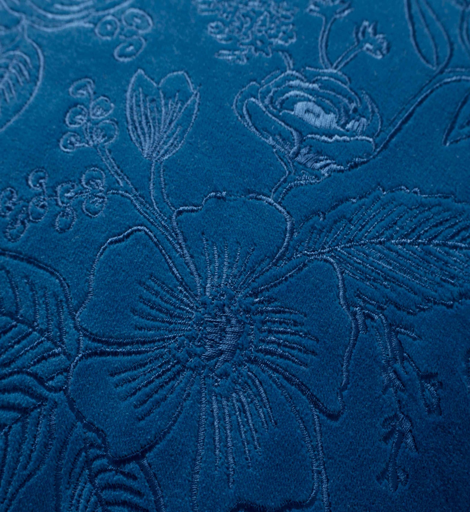 Colette Embroidered Pillow - Blue - Image 2