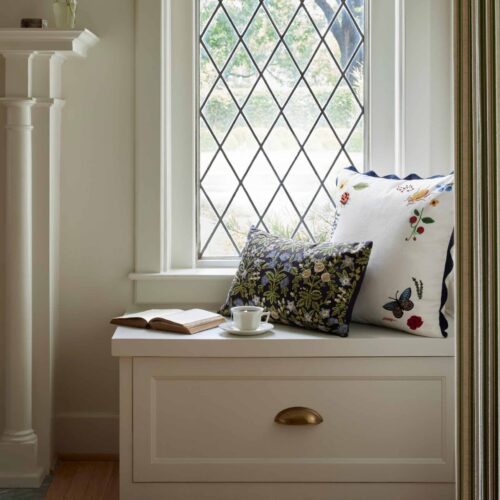 Alternative view of Curio Vignette Embroidered Pillow - White