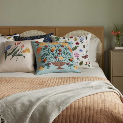 Alternative view of Marisol Embroidered Pillow - Light Green