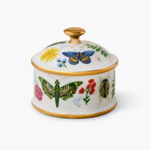 Round Porcelain Box - Curio