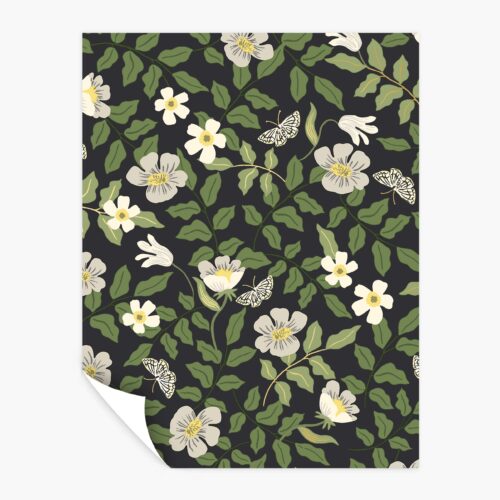 Primrose Peel & Stick Wallpaper Sample - Linen & Black