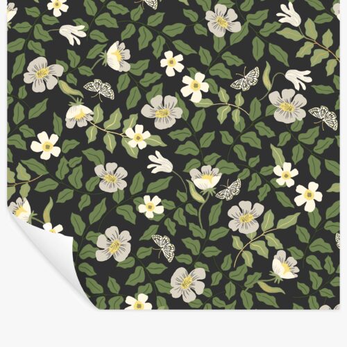 Primrose Peel & Stick Wallpaper - Linen & Black
