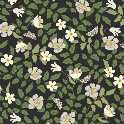 Alternative view of Primrose Peel & Stick Wallpaper - Linen & Black