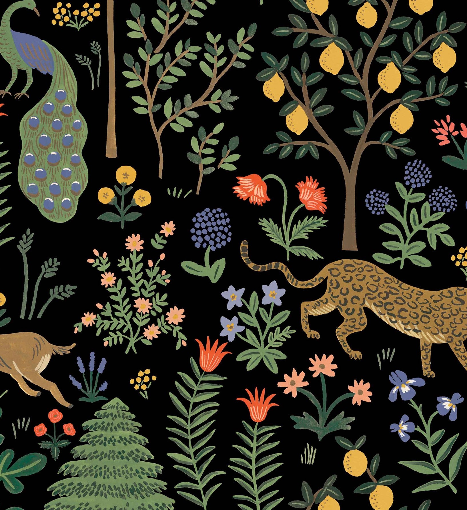 Menagerie Peel & Stick Wallpaper - Black - Image 3