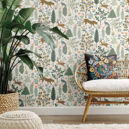 Alternative view of Menagerie Peel & Stick Wallpaper Sample - Cream