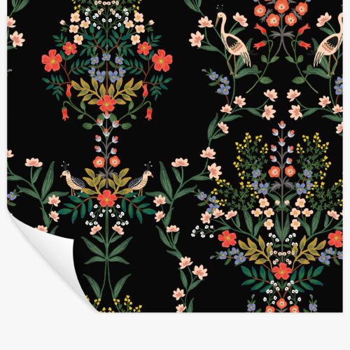 Luxembourg Peel & Stick Wallpaper - Black Multi