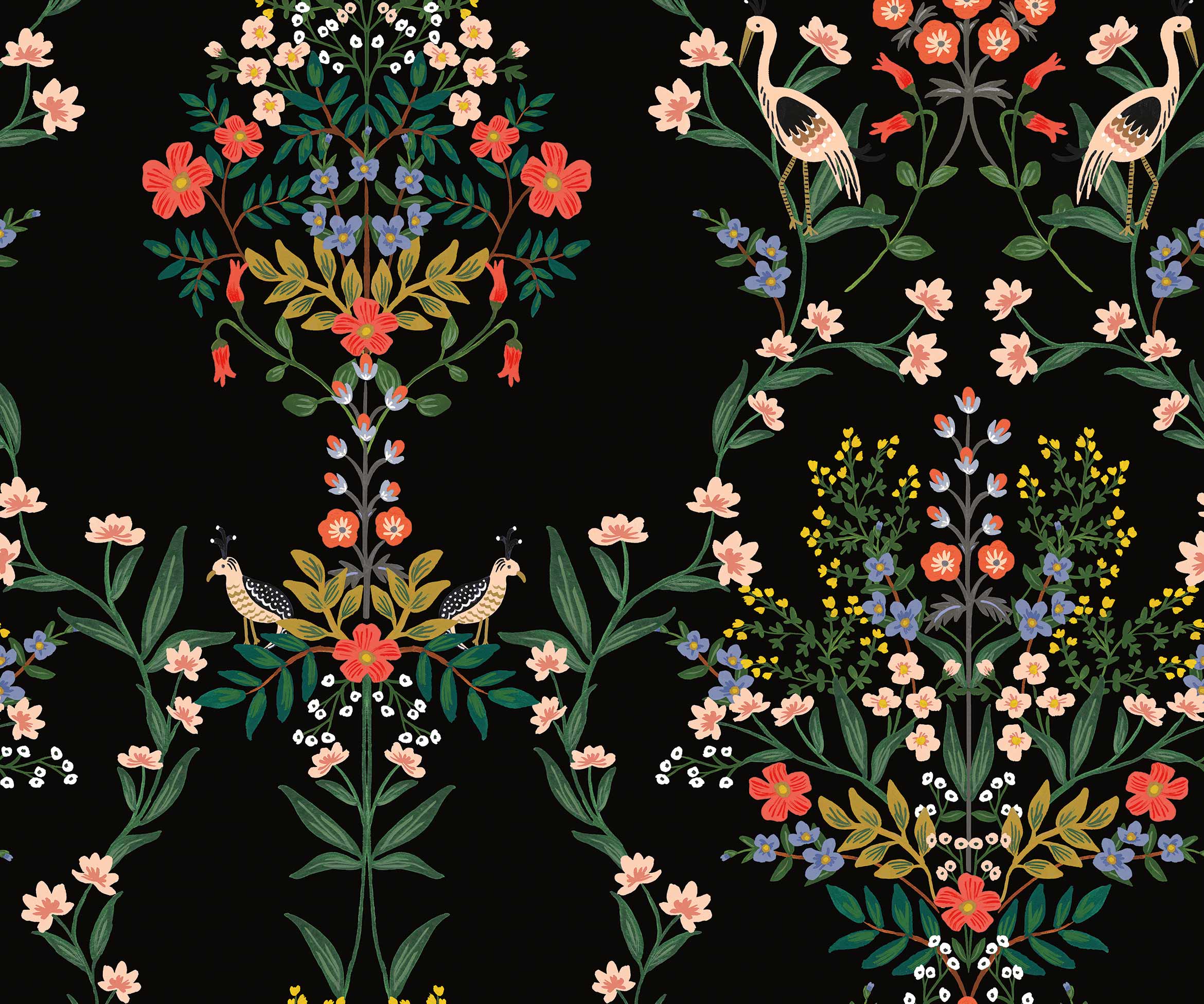 Luxembourg Peel & Stick Wallpaper - Black Multi - Image 3