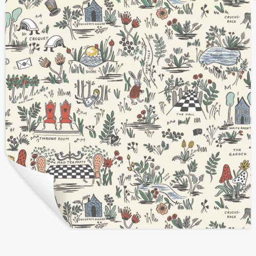 Wonderland Peel & Stick Wallpaper - Cream