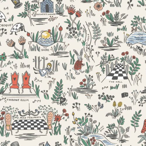 Alternative view of Wonderland Peel & Stick Wallpaper - Cream