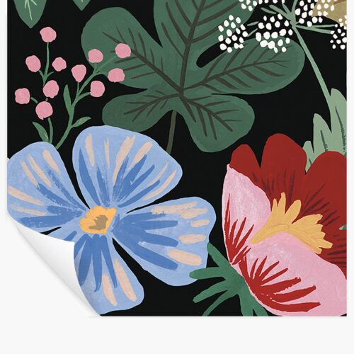 Strawberry Fields Peel & Stick Mural - Black