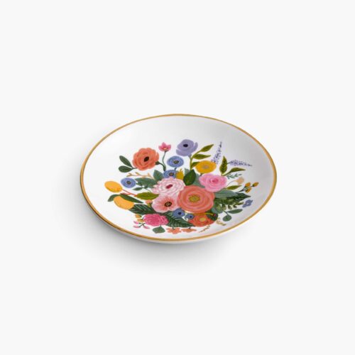 Alternative view of Porcelain Ring Dish - Garden Party Bouquet