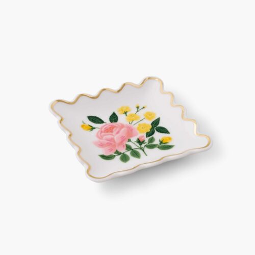 Alternative view of Porcelain Ring Dish - Roses