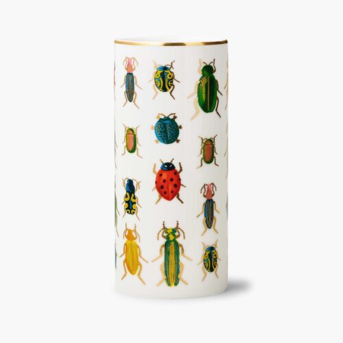 Porcelain Vase - Beetles & Bugs