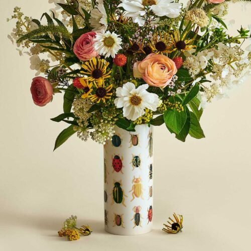 Alternative view of Porcelain Vase - Beetles & Bugs