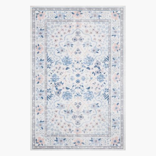 Palais Meadow Printed Rug - Snow