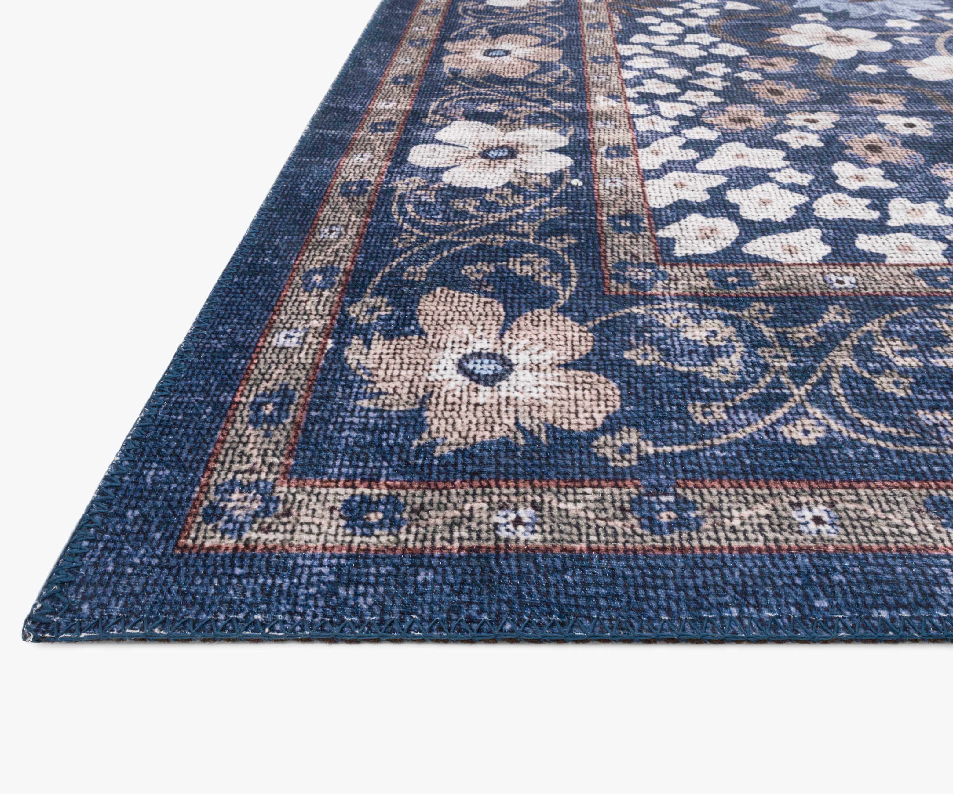 Palais Meadow Printed Rug - Navy - Image 4