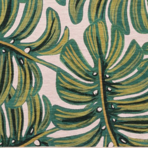 Alternative view of Veranda Monstera Indoor/Outdoor Rug - Cream