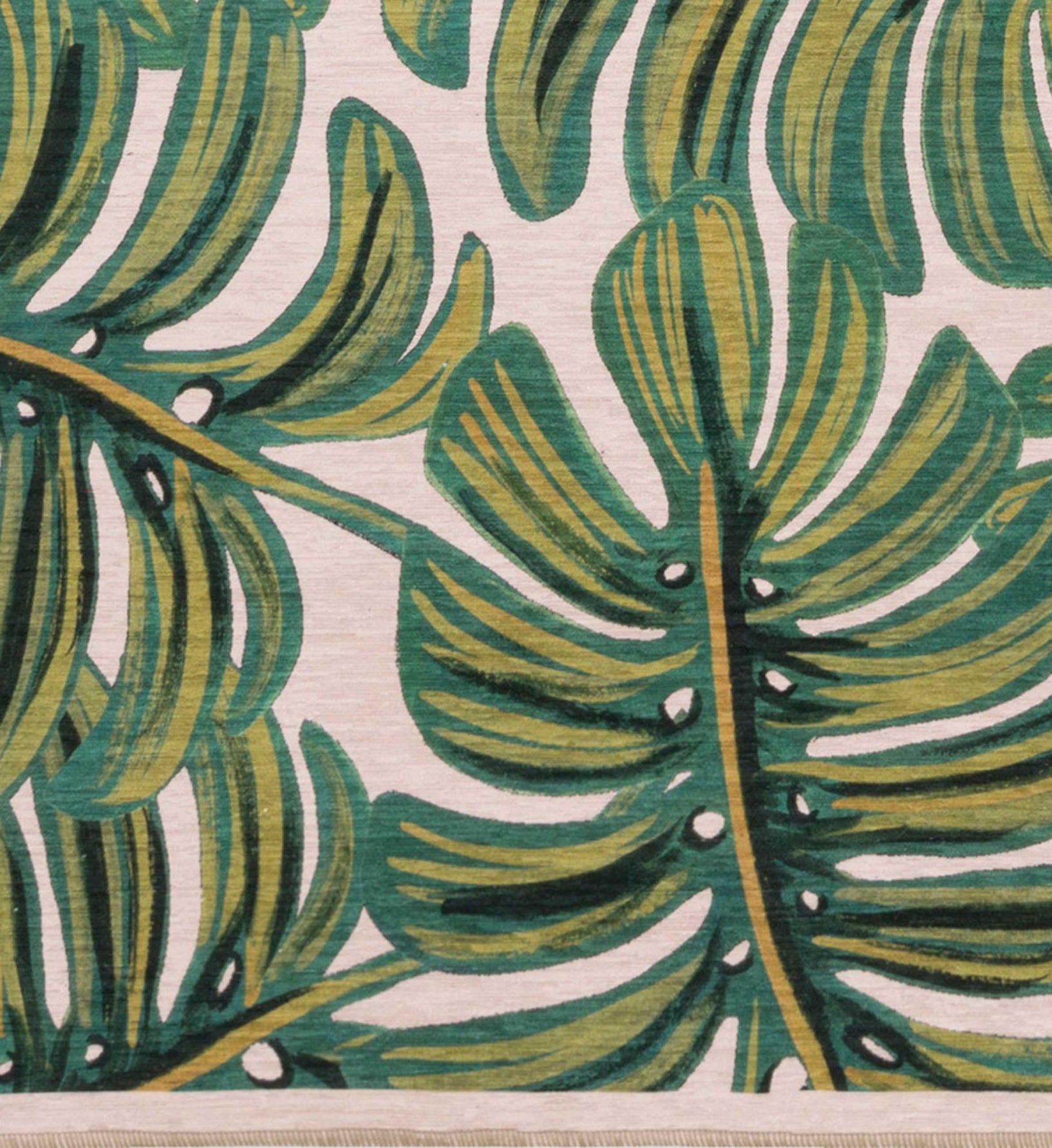 Veranda Monstera Indoor/Outdoor Rug - Cream - Image 2
